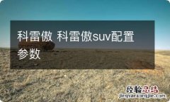 科雷傲 科雷傲suv配置参数