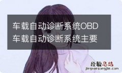 车载自动诊断系统OBD 车载自动诊断系统主要监控对象有