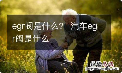 egr阀是什么？ 汽车egr阀是什么