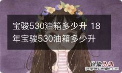 宝骏530油箱多少升 18年宝骏530油箱多少升