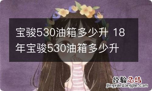 宝骏530油箱多少升 18年宝骏530油箱多少升