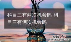 科目三有两次机会吗 科目三有俩次机会吗