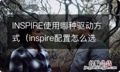 inspire配置怎么选 INSPIRE使用哪种驱动方式