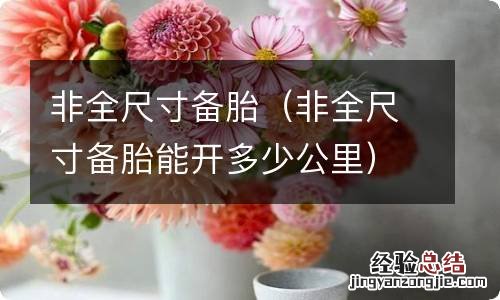 非全尺寸备胎能开多少公里 非全尺寸备胎