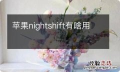 苹果nightshift有啥用