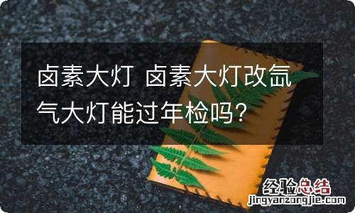 卤素大灯 卤素大灯改氙气大灯能过年检吗?