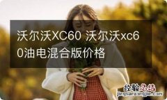 沃尔沃XC60 沃尔沃xc60油电混合版价格