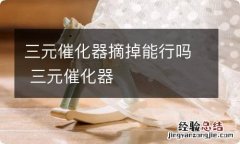 三元催化器摘掉能行吗 三元催化器