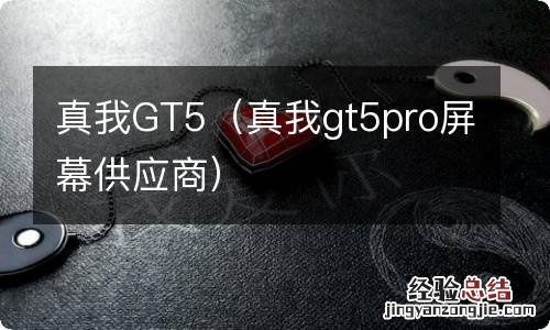 真我gt5pro屏幕供应商 真我GT5