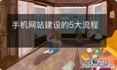 手机网站建设的5大流程