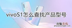 vivoS1怎么查找产品型号