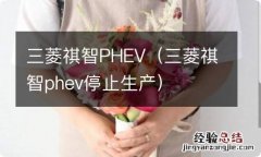 三菱祺智phev停止生产 三菱祺智PHEV