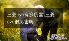 三菱evo有多厉害 三菱evo很厉害吗