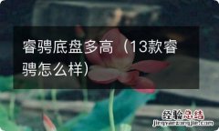 13款睿骋怎么样 睿骋底盘多高