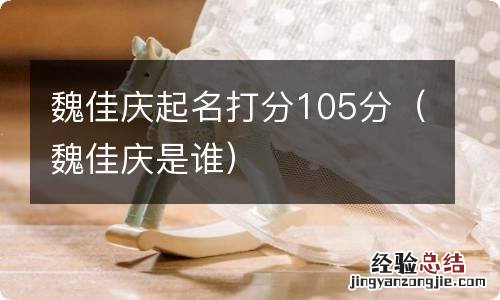 魏佳庆是谁 魏佳庆起名打分105分