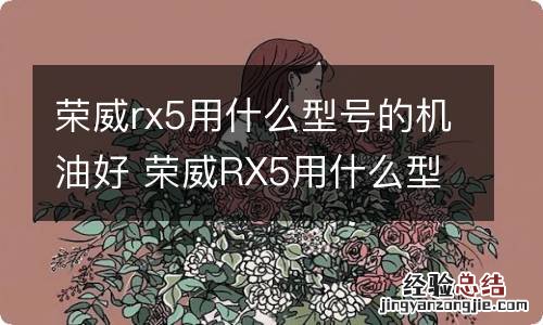 荣威rx5用什么型号的机油好 荣威RX5用什么型号机油