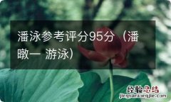 潘暾一 游泳 潘泳参考评分95分