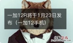 一加12手机 一加12R将于1月23日发布