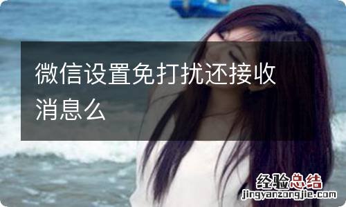 微信设置免打扰还接收消息么