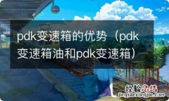 pdk变速箱油和pdk变速箱 pdk变速箱的优势