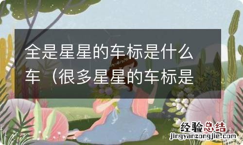 很多星星的车标是什么车 全是星星的车标是什么车