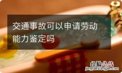 交通事故可以申请劳动能力鉴定吗