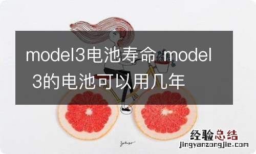 model3电池寿命 model 3的电池可以用几年