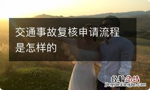 交通事故复核申请流程是怎样的