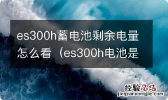 es300h电池是锂电池吗 es300h蓄电池剩余电量怎么看