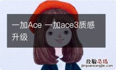 一加Ace 一加ace3质感升级