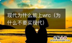 为什么不要买现代 现代为什么能上wrc