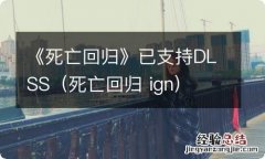 死亡回归 ign 《死亡回归》已支持DLSS