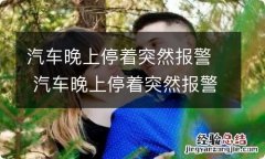 汽车晚上停着突然报警 汽车晚上停着突然报警响