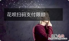 花呗扫码支付限额