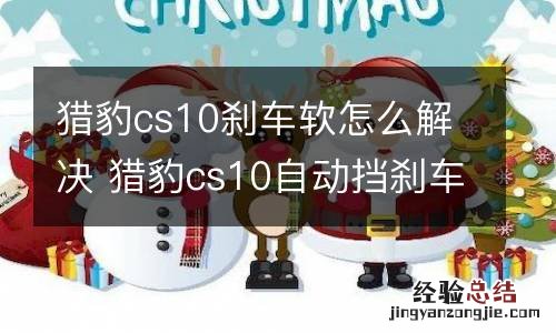 猎豹cs10刹车软怎么解决 猎豹cs10自动挡刹车软是什么原因