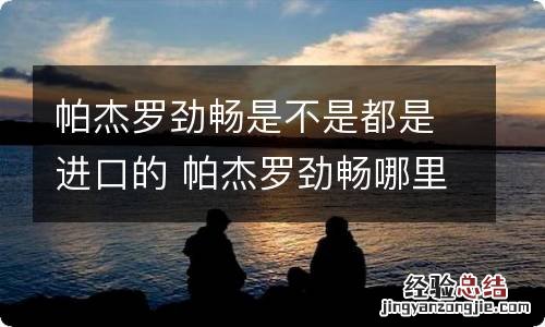 帕杰罗劲畅是不是都是进口的 帕杰罗劲畅哪里生产