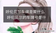 呼伦贝尔车牌是蒙什么 呼伦贝尔的车牌号是什么