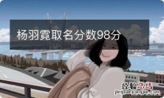 杨羽霓取名分数98分