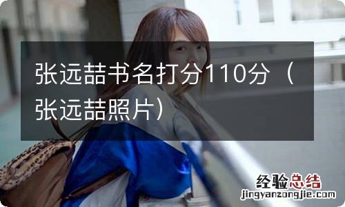 张远喆照片 张远喆书名打分110分
