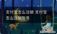 支付宝怎么注销 支付宝怎么注销账号