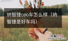 纳智捷是好车吗 纳智捷ceo车怎么样