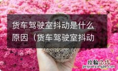 货车驾驶室抖动是怎么回事 货车驾驶室抖动是什么原因