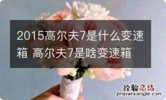 2015高尔夫7是什么变速箱 高尔夫7是啥变速箱