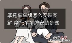 摩托车车牌怎么安装图解 摩托车车牌安装步骤