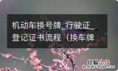 换车牌需要机动车登记证书吗 机动车换号牌_行驶证_登记证书流程