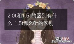 2.0t和1.5t的区别有什么 1.5t跟2.0t的区别