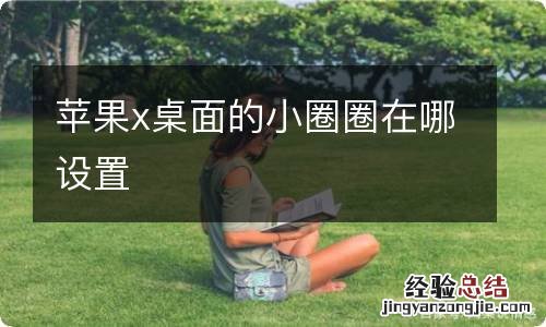 苹果x桌面的小圈圈在哪设置