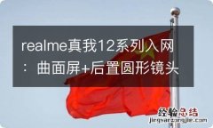 realme真我12系列入网：曲面屏+后置圆形镜头模组