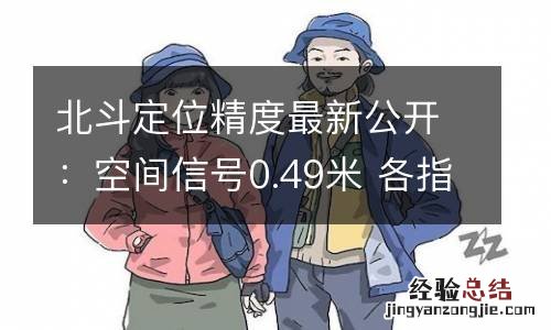 北斗定位精度最新公开：空间信号0.49米 各指标领先GPS