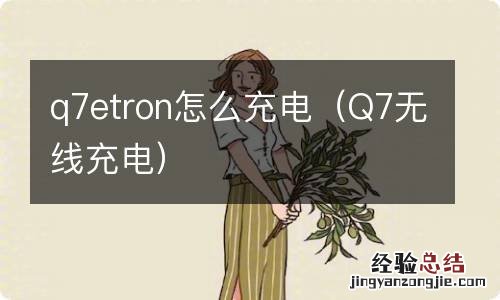 Q7无线充电 q7etron怎么充电